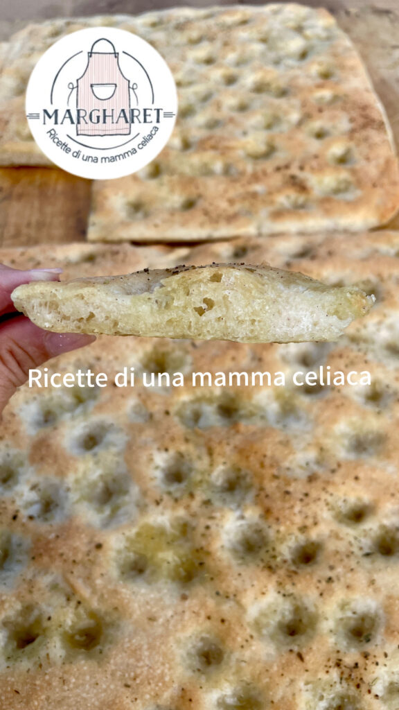 Ricette di una mamma celiaca - Focaccia morbidosa senza glutine 